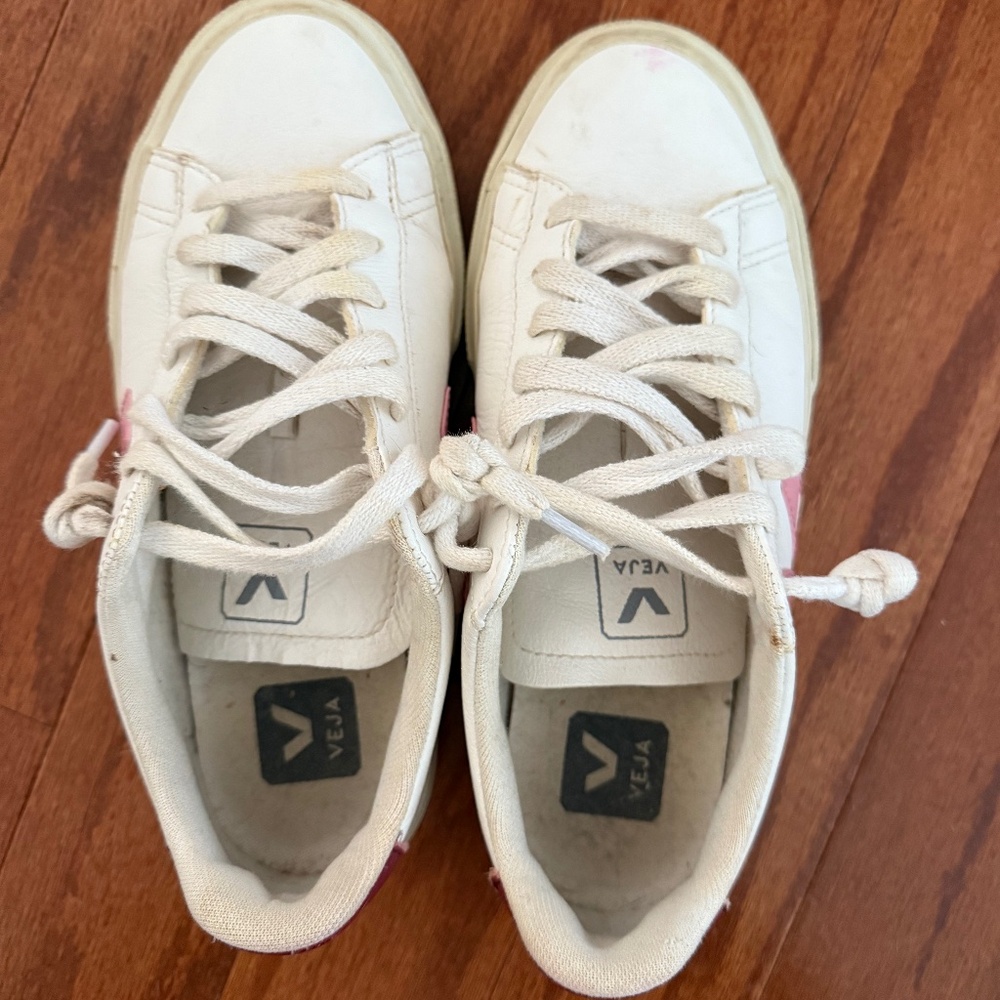 VEJA Pink and Red Tennis Shoes - Picture 5 of 5